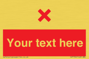 Custom red background, red cross sign